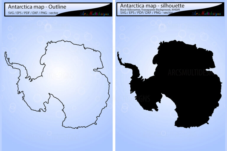 Où se trouve l'Antarctique sur la carte ?